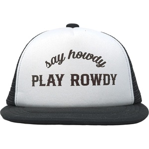 image:imageFunky Junque Kids Trucker Hat Toddler Boys amp Girls Flat Brim Baseball CapSay Howdy Play Rowdy  BlackWhite
