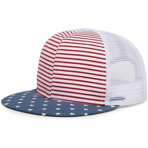 image:imageFunky Junque Kids Trucker Hat Toddler Boys amp Girls Flat Brim Baseball CapUsa Flag  RedWhiteBlue