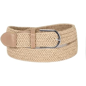 image:imageFunky Junque Mens Braided Stretch Belt Golf Elastic RopeCream