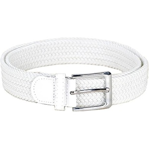 image:imageFunky Junque Mens Braided Stretch Belt Golf Elastic RopeWhite