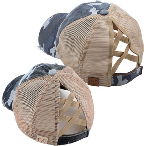 image:imageFunky Junque Mommy Me Criss Cross Ponytail Baseball Cap Set2 Pack Camo  Navy