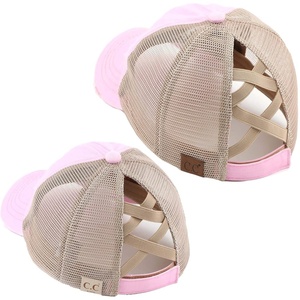 image:imageFunky Junque Mommy Me Criss Cross Ponytail Baseball Cap Set2 Pack Light Pink