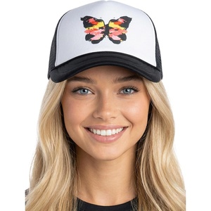 image:imageFunky Junque Premium Mesh Snapback Trucker Hat  Stylish Comfort for All  Patriotic Humor amp MoreButterfly  BlackWhite