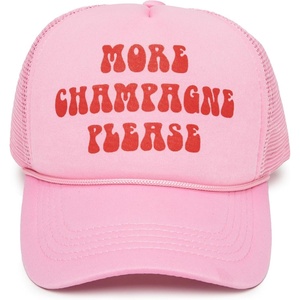 image:imageFunky Junque Premium Mesh Snapback Trucker Hat  Stylish Comfort for All  Patriotic Humor amp MoreMore Champagne Please Light Pink