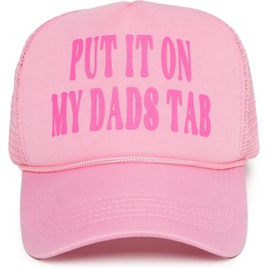 image:imageFunky Junque Premium Mesh Snapback Trucker Hat  Stylish Comfort for All  Patriotic Humor amp MorePut It on My Dads Tab Light Pink