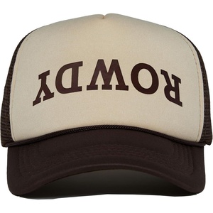 image:imageFunky Junque Premium Mesh Snapback Trucker Hat  Stylish Comfort for All  Patriotic Humor amp MoreRowdy Upside Down  BrownBeige