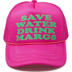 image:imageFunky Junque Premium Mesh Snapback Trucker Hat  Stylish Comfort for All  Patriotic Humor amp MoreSave Water Drink Margs Hot Pink