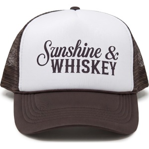 image:imageFunky Junque Premium Mesh Snapback Trucker Hat  Stylish Comfort for All  Patriotic Humor amp MoreSunshine  Whiskey  WhiteBrown