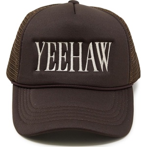 image:imageFunky Junque Premium Mesh Snapback Trucker Hat  Stylish Comfort for All  Patriotic Humor amp MoreYeehaw  Brown