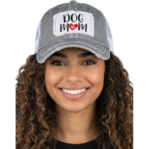 image:imageFunky Junque Trucker Hats for Men amp Women  Unisex Dad Hat Mesh Baseball Cap Distressed Vintage PatchDog Mom  Grey