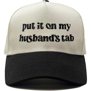 image:imageFunky Junque Trucker Snapback HatHusband  Put It on My Tab BeigeBlack