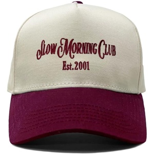 image:imageFunky Junque Trucker Snapback HatSlow Morning Club  BurgundyBeige