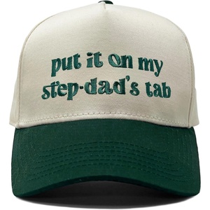 image:imageFunky Junque Trucker Snapback HatStep Dad  Put It on My Tab BeigeGreen