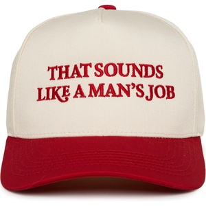 image:imageFunky Junque Trucker Snapback HatThat Sounds Like a Mans Job  RedBeige