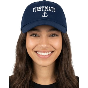 image:imageFunky Junque Vintage Dad Hat Distressed Embroidered Baseball CapFirst Mate  Navy