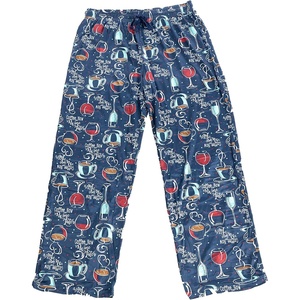 image:imageFunky Junque Womens Pajama Pants Soft Lounge Sleep BottomsCoffee Now Wine Later  Navy