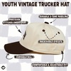 image:imageFunky Junque Adult Toddler amp Kid Vintage TwoTone Embroidered Trucker Hat 3 Pack Bundle  Rowdy Upside Down  BeigeBrown