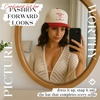 image:imageFunky Junque Adult Trucker Snapback Hat 2Tone Baseball CapBikinis and Martinis  RedBeige