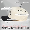 image:imageFunky Junque Adult Trucker Snapback Hat 2Tone Baseball CapBirdies Upside Down  BlackBeige