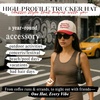 image:imageFunky Junque Adult Trucker Snapback Hat 2Tone Baseball CapBorn Free But Now Im Expensive  RedBeige