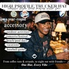 image:imageFunky Junque Adult Trucker Snapback Hat 2Tone Baseball CapBorn to Yap Forced to Work  BlackBeige