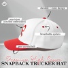 image:imageFunky Junque Adult Trucker Snapback Hat 2Tone Baseball CapBow  RedBeige