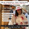 image:imageFunky Junque Adult Trucker Snapback Hat 2Tone Baseball CapBow  RedBeige