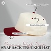 image:imageFunky Junque Adult Trucker Snapback Hat 2Tone Baseball CapBurgundyBeige