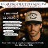 image:imageFunky Junque Adult Trucker Snapback Hat 2Tone Baseball CapCashmere Cowboy  BeigeBlack