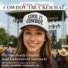 image:imageFunky Junque Adult Trucker Snapback Hat 2Tone Baseball CapCool It  Cowboy  WhiteBlack