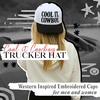 image:imageFunky Junque Adult Trucker Snapback Hat 2Tone Baseball CapCool It  Cowboy  WhiteBlack