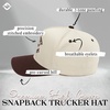 image:imageFunky Junque Adult Trucker Snapback Hat 2Tone Baseball CapCountry Cowboy  BeigeBrown