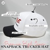 image:imageFunky Junque Adult Trucker Snapback Hat 2Tone Baseball CapDare Me to Do It  BlackWhite