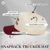 image:imageFunky Junque Adult Trucker Snapback Hat 2Tone Baseball CapDesire to Retire  BurgundyBeige