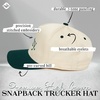 image:imageFunky Junque Adult Trucker Snapback Hat 2Tone Baseball CapDirty  GreenBeige