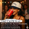 image:imageFunky Junque Adult Trucker Snapback Hat 2Tone Baseball CapDrunk Upside Down  NavyBeige