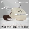 image:imageFunky Junque Adult Trucker Snapback Hat 2Tone Baseball CapExcuse Me  You Look Like You Love Me BrownBeige