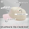 image:imageFunky Junque Adult Trucker Snapback Hat 2Tone Baseball CapExpensive  Difficult  RoseBeige