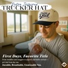 image:imageFunky Junque Adult Trucker Snapback Hat 2Tone Baseball CapGirl Dad  NavyBeige