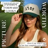 image:imageFunky Junque Adult Trucker Snapback Hat 2Tone Baseball CapGolf Upside Down  GreenBeige