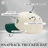 image:imageFunky Junque Adult Trucker Snapback Hat 2Tone Baseball CapGolf Upside Down  GreenBeige
