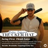 image:imageFunky Junque Adult Trucker Snapback Hat 2Tone Baseball CapHit the Dang Ball  NavyBeige