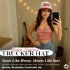image:imageFunky Junque Adult Trucker Snapback Hat 2Tone Baseball CapHoney  WhiteRed