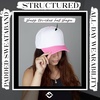image:imageFunky Junque Adult Trucker Snapback Hat 2Tone Baseball CapHot PinkWhite
