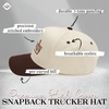 image:imageFunky Junque Adult Trucker Snapback Hat 2Tone Baseball CapHowdy  BrownBeige