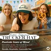 image:imageFunky Junque Adult Trucker Snapback Hat 2Tone Baseball CapIm Here for the Sweet Treats  GreenBeige