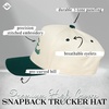 image:imageFunky Junque Adult Trucker Snapback Hat 2Tone Baseball CapIm Here for the Sweet Treats  GreenBeige