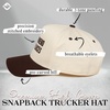 image:imageFunky Junque Adult Trucker Snapback Hat 2Tone Baseball CapIm the Friend in Low Places  BrownBeige