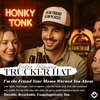 image:imageFunky Junque Adult Trucker Snapback Hat 2Tone Baseball CapIm the Friend in Low Places  BrownBeige