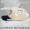 image:imageFunky Junque Adult Trucker Snapback Hat 2Tone Baseball CapJesus Saves I Spend  NavyBeige